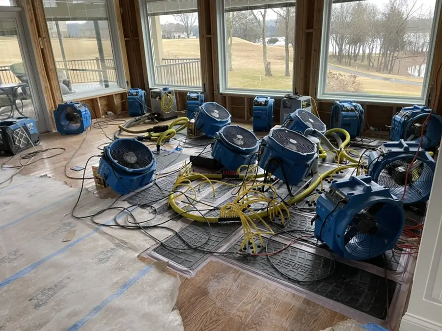 Storm flood dried in a Travis Ranch home